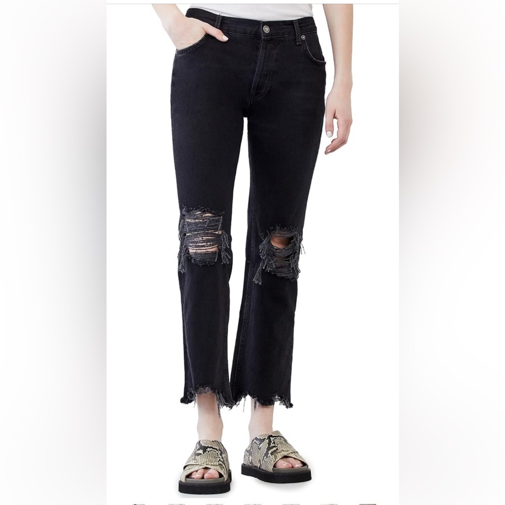 Free People Maggie Mid-Rise Straight jeans